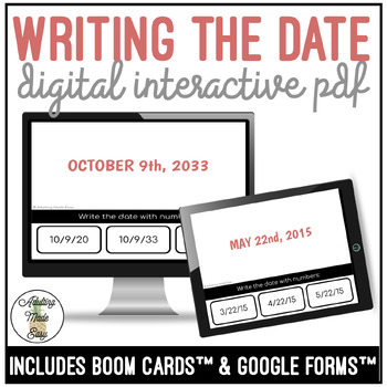 Preview of Writing The Date Digital Activity