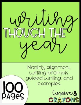 Preview of Writing Through The Year Unit