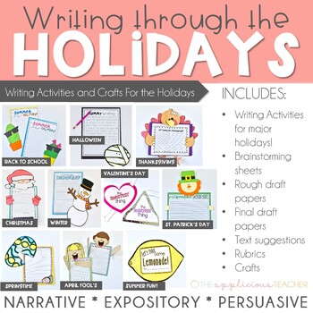 Preview of Writing Through the Holidays BUNDLE