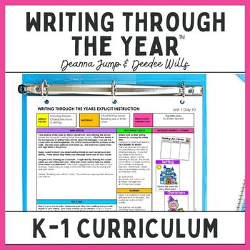 Preview of First Grade and Kindergarten Writing Curriculum and Lessons Unit Bundle