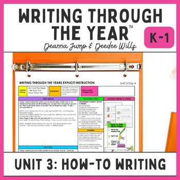 Preview of Writers Workshop: Unit 3 How-To Writing for Kindergarten and First Grade
