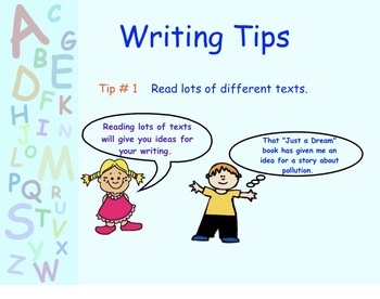 Preview of Writing Tips Power Point Presentation