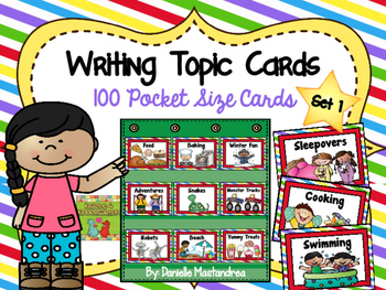 Preview of Writing Topic Cards - SET 1