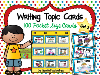 Preview of Writing Topic Cards - SET 2