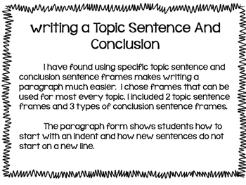 how to form a topic sentence