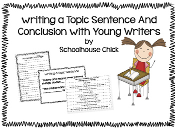 Preview of Writing Topic Sentences and Conclusions with Young Writers