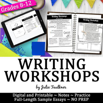 Preview of Writing Traits Mini Workshops, Printable and Digital