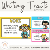 Writing Traits Posters - 6+1 {Rainbow Theme}