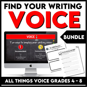 Preview of Writing Traits VOICE Bundle for Writer's Workshop Mini Lessons