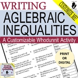 Writing (Translating) Algebraic Inequalities Mystery +Digi