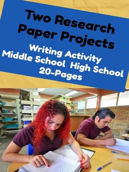Preview of Writing Projects - Two CCSS Research Papers