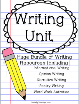 Preview of Writing Unit
