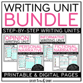 Writing Unit Bundle | Informative Narrative Opinion | Prin