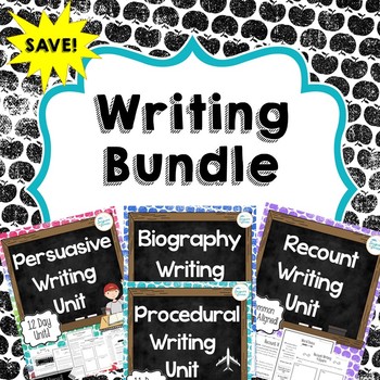 Preview of Writing Unit Bundle Distance Learning