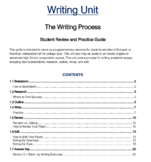 Writing Unit - The Writing Process