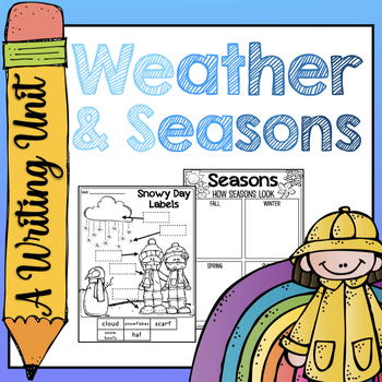 Preview of Writing Unit - Weather & Seasons