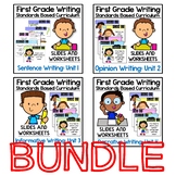Writing Units. {BUNDLE} First Grade Curriculum. Slides and