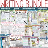 Preview of Writing Units Bundle Narrative Opinion Persuasive Biography Informative