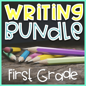 Preview of Writing Prompts~ First Grade Bundle | Distance Learning