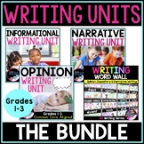 Writing Units: Opinion, Informational & Narrative Writing Graphic Organizers