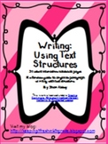 Writing - Using the Text Structures Interactive Notebook Pages