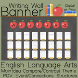 English Writing Wall Apples BANNER - Fun design! (Power Po