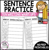 Writing Activity - Sentence Practice