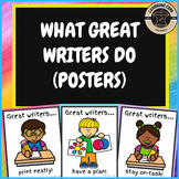 Writing - What Great Writers Do Posters PreK, Kindergarten