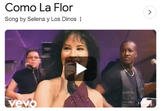 Writing With Music: Como La Flor by Selena