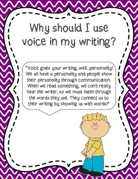 Writing With Voice by Agnew's Academic Area | Teachers Pay Teachers