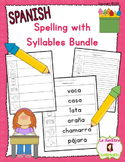 Spelling: Writing Syllables BUNDLE (Spanish)