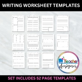 Writing Worksheet Templates - Lined Writing Paper Template