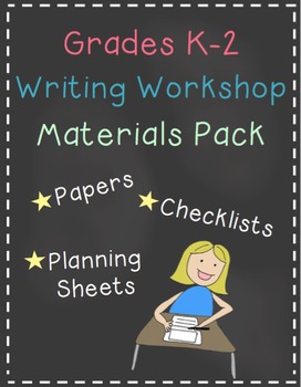 Preview of Writing Workshop All Year K-2 Materials Bundle