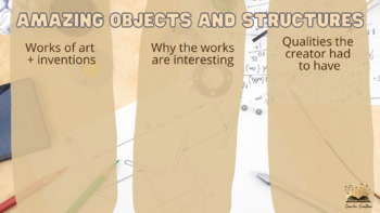 Preview of Writing Workshop Amazing Objects and Structures Brainstorm Activity