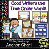 Writing Workshop Anchor Chart - "Good Writers use Time Order Words"