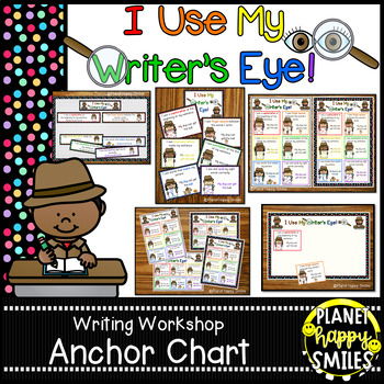 Preview of Writing Workshop Anchor Chart - "I Use My Writer's Eye!"