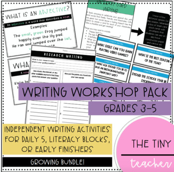 Preview of Writing Workshop Bundle - For Daily 5, Literacy, or Early Finishers!