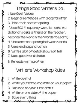 Writing Workshop Supply List: 10 Things to Scrounge for Over the
