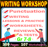 Writing Workshop | Middle School | 107 Worksheets | Lesson