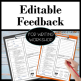 Writing Workshop Checklists and Conference Activity Sheets