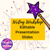 Writing Workshop Presentation Slides - Editable and Magic-Themed