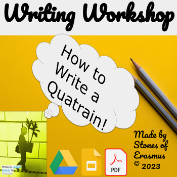 Preview of Writing Workshop: Quatrain Writing Guide for Grades 8-10
