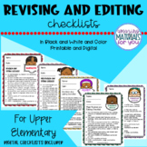 Writing Workshop | REVISING and EDITING Checklists