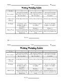 Writing Workshop Rubric