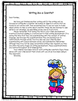 Writing Workshop Unit Parent Letters by Regal Soul | TpT