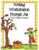 Writing Workstation Jar of Fall Writing Prompts