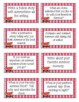 Writing Workstation Jar of Summer Writing Prompts by Aimee VanMiddlesworth