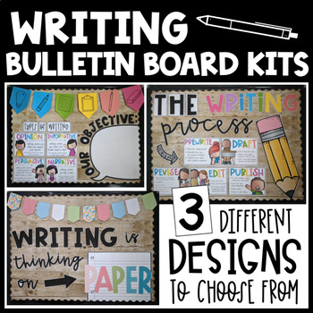 Preview of Writing Bulletin Board - Types of Writing Posters - Writing Process - Door Decor