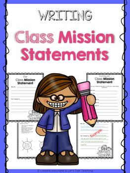 Preview of FREE Class Mission Statement