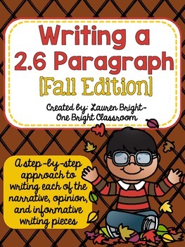 Preview of Writing a 2.6 Paragraph {Fall Edition}